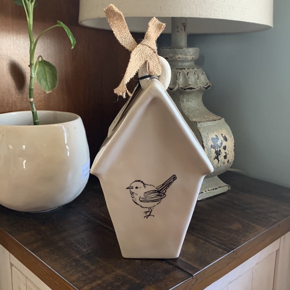 RAE DUNN birdhouse ’PERCH’ two-sided LL - Picture 5 of 8